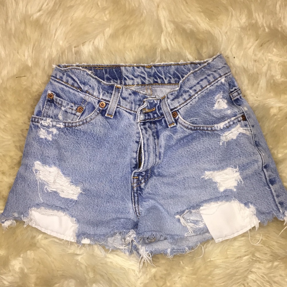 Distressed Levi Shorts